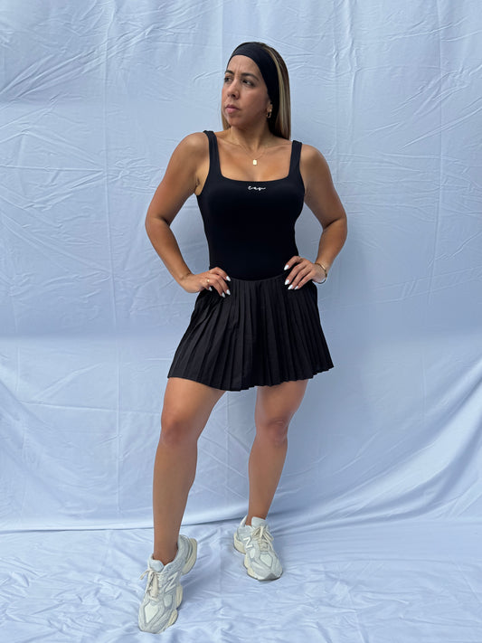 BLACK TENNIS DRESS