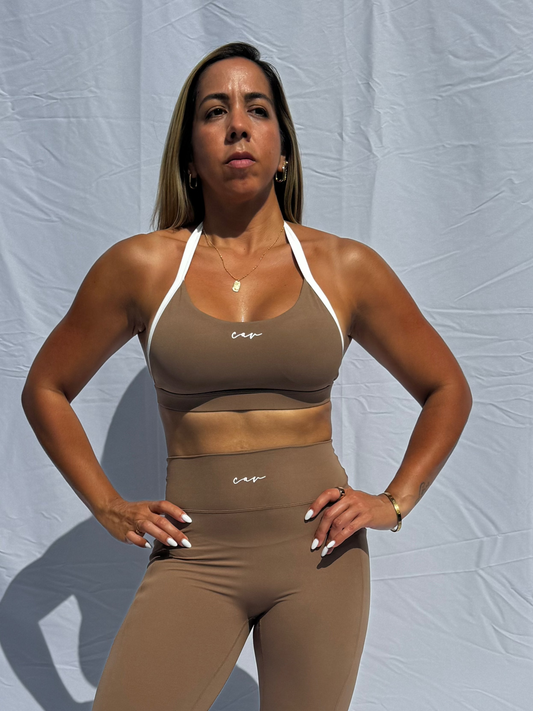 TOP HALTER BICOLOR