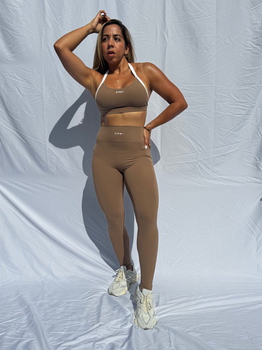 TOP HALTER BICOLOR
