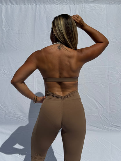 TOP HALTER BICOLOR