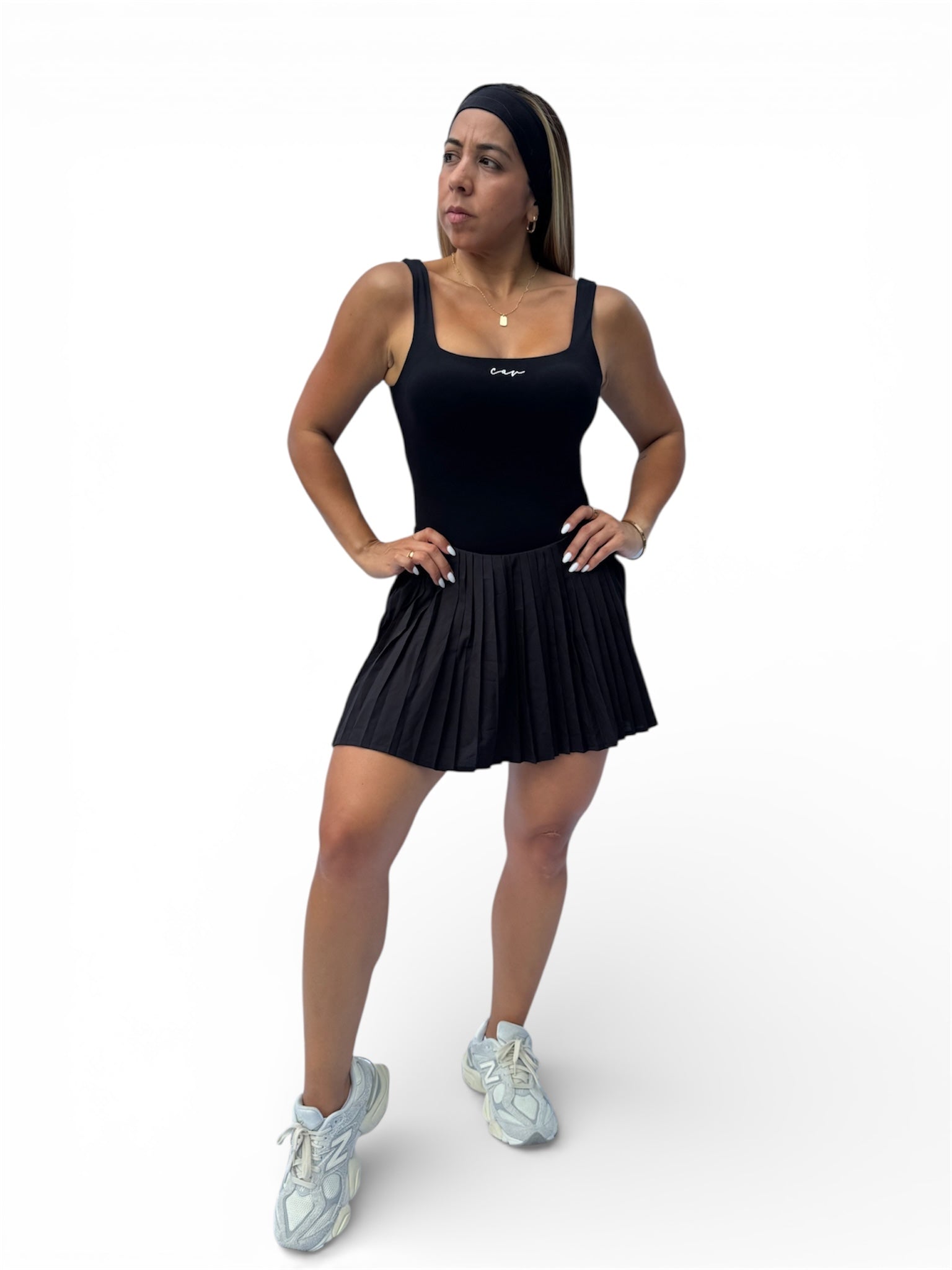 BLACK TENNIS DRESS