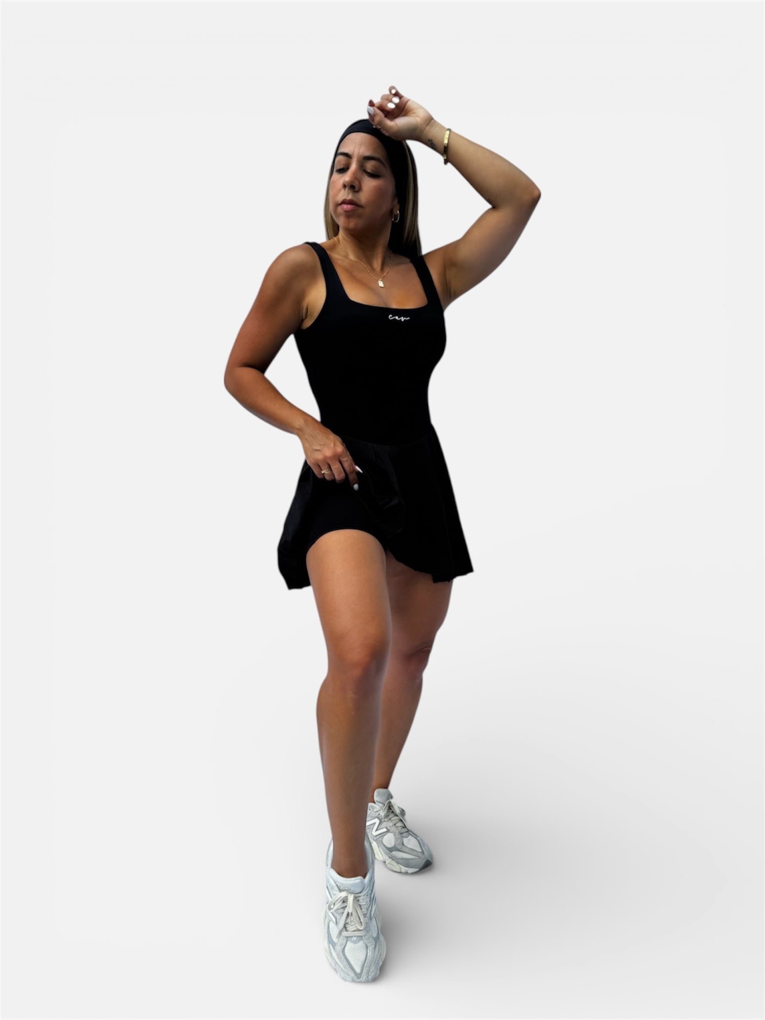 BLACK TENNIS DRESS